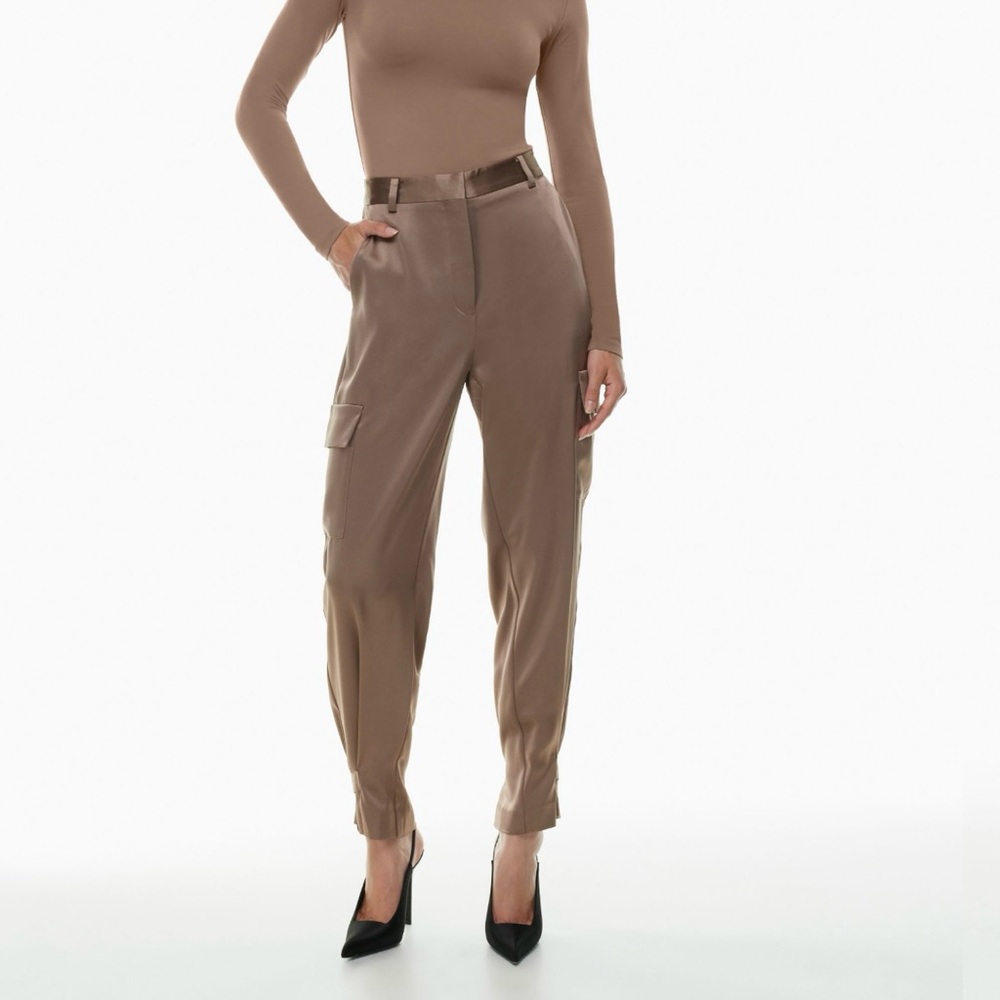 NWT Aritzia Satin Cargo Pants